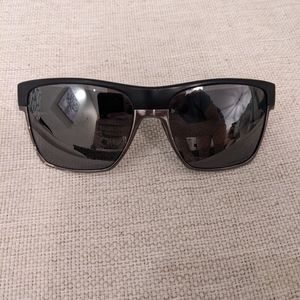 Oakley Two Face Prizm Black Polarized Lenses, Matte Black Frame Mens Sunglasses